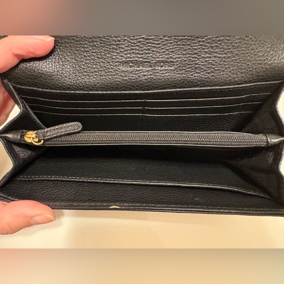 Michael Kors Fulton Flap Continental Wallet - Black Leather - Picture 6 of 6